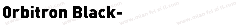 0rbitron Black字体转换